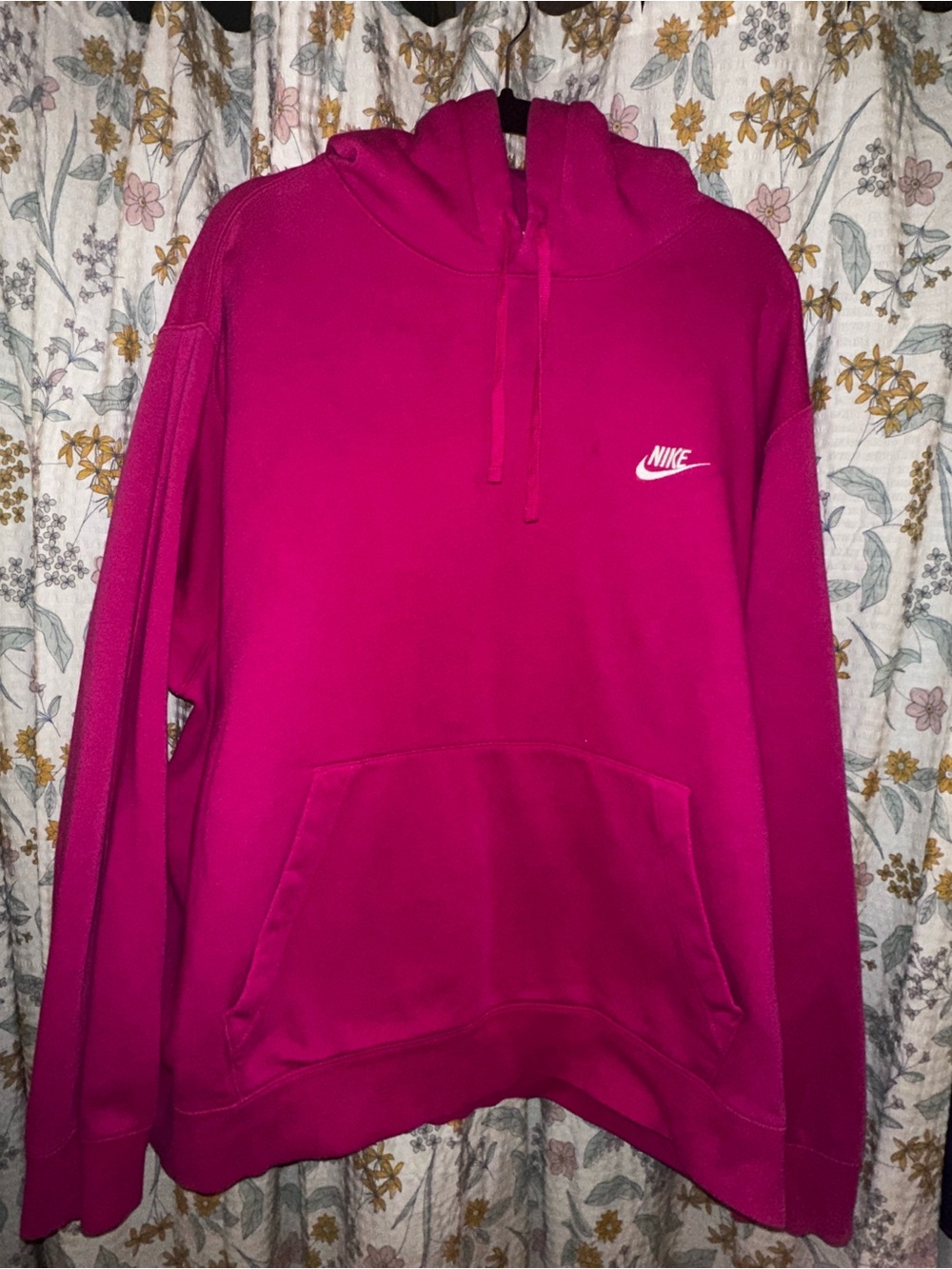 Nike Fuchsia Hoodie Sweater - Soft Pullover